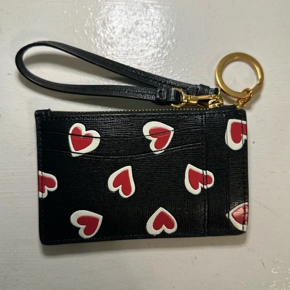 Gently used Kate Spade small Heart Wristlet wallet - Picture 2 of 3